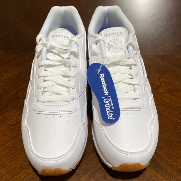 Reebok Shoes - New with tags white Reebok classics with tan soul size 8 1/2 women’s